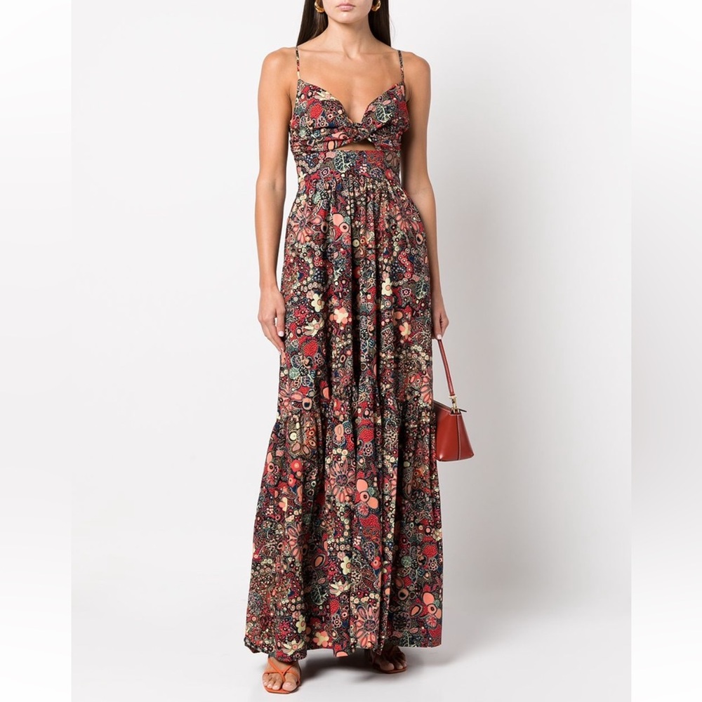 ALC Laura Floral Print Maxi Dress (XS, US 2)